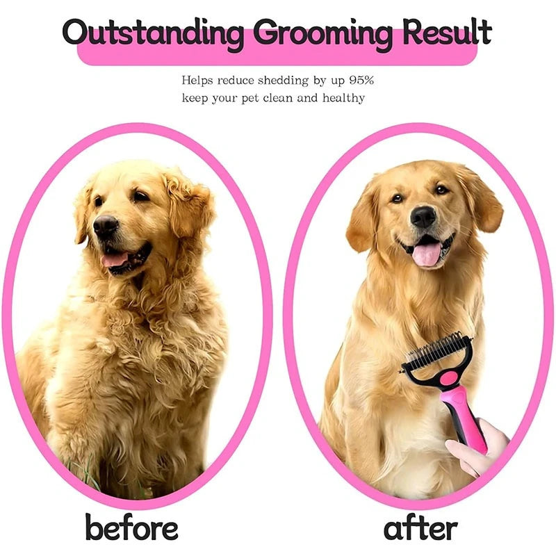 MyWagWell ShedAway™ Self-Cleaning Deshedding Brush