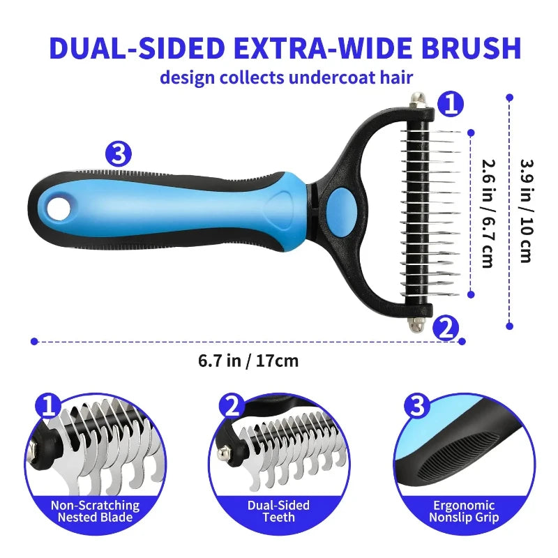 MyWagWell ShedAway™ Self-Cleaning Deshedding Brush